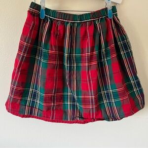 Crewcuts Girls Small 6-7 Tartan Plaid  Layered Skirt Holiday Christmas Bottoms
